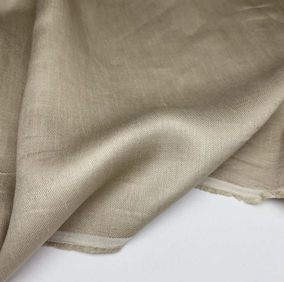 Beige Linen fabric by the yard
