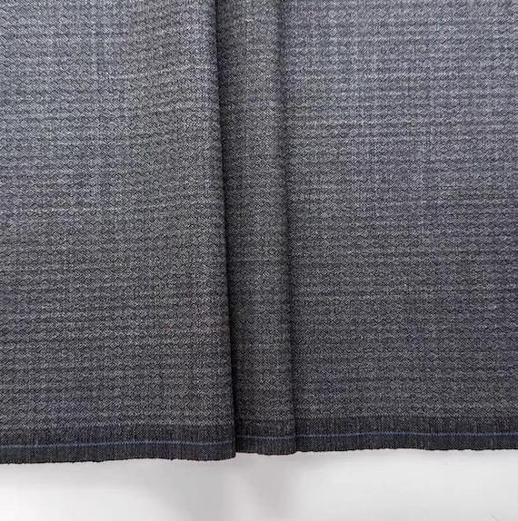 Striped Worsted Wool fabric by the yard SUITING Fabric