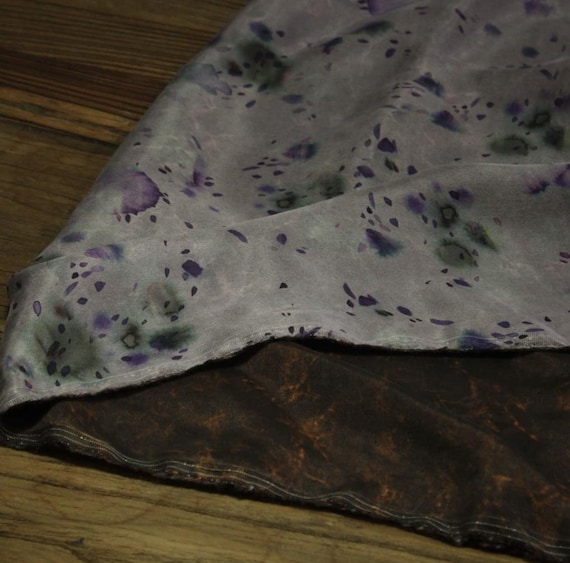 Print cupra fabric, Floral cupro fabric by the yard