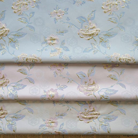 Multi Color Options Jacquard brocade fabric by the yard