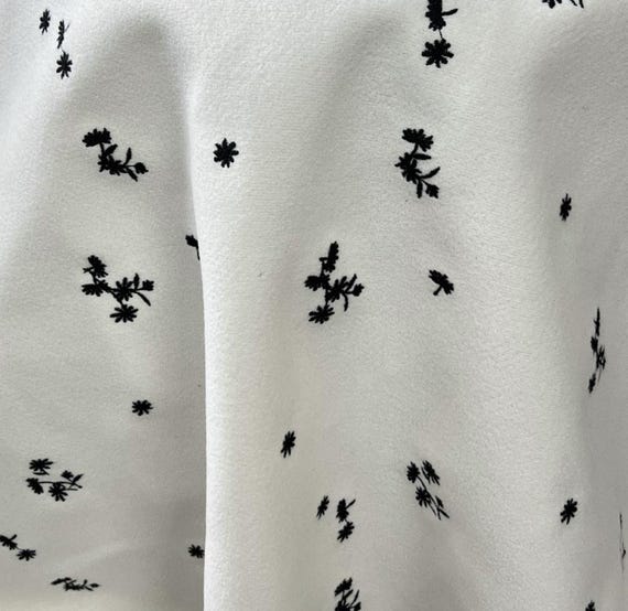 Flowers Embroidery fabric by the yard