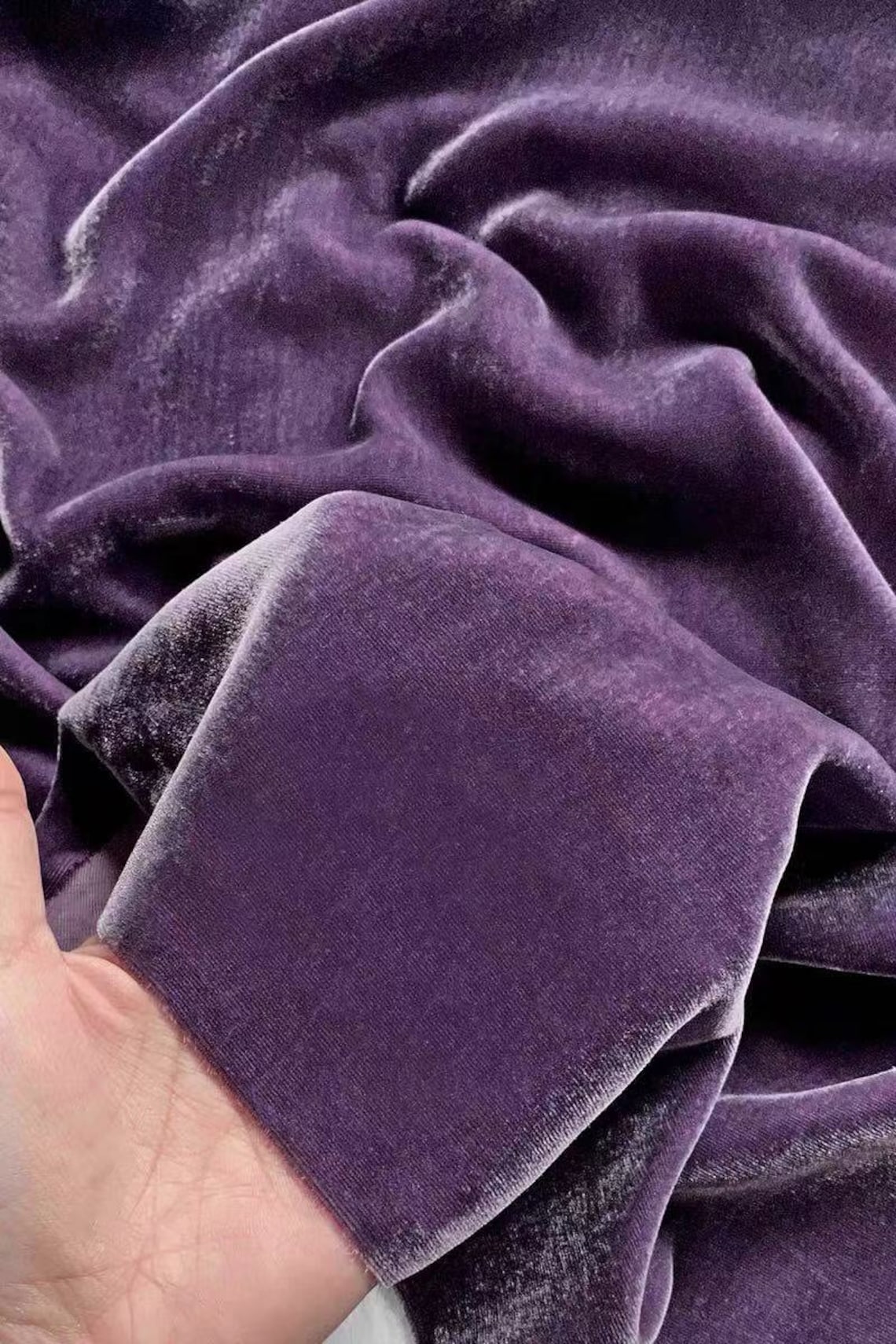 Silk velvet fabric by the yard Etsy