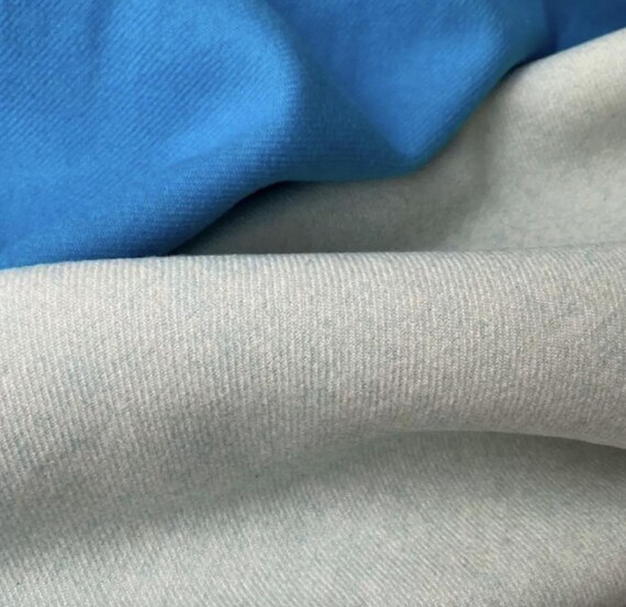 Reversible Double Faced wool fabric, Double Sided Wool fabric by the yard