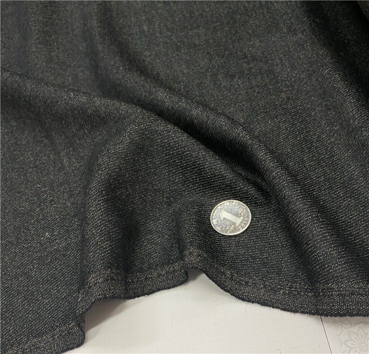 Silk wool fabric woolen fabric by the yard Etsy