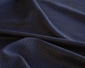 Plaid Wool fabric by the yard