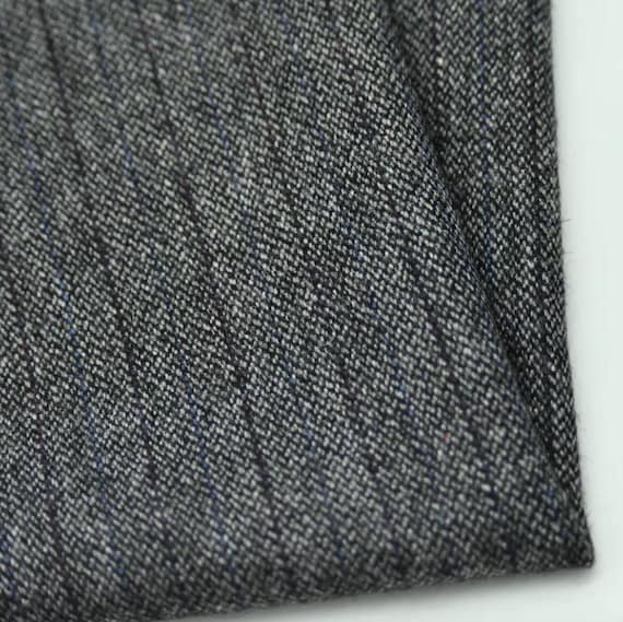 Striped Wool fabric by the yard