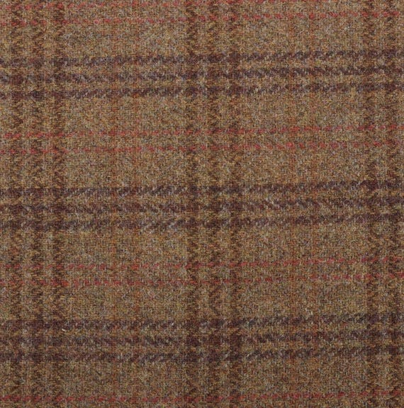 Plaid Wool fabric by the yard