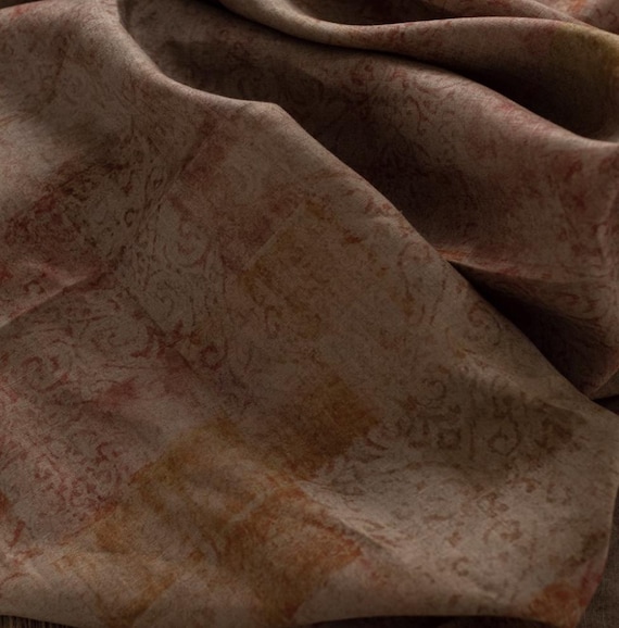 Print linen fabric by the yard