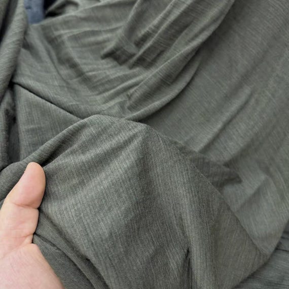 Knit Merino Wool fabric by the yard
