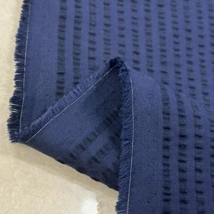 Textured cotton fabric by the yard