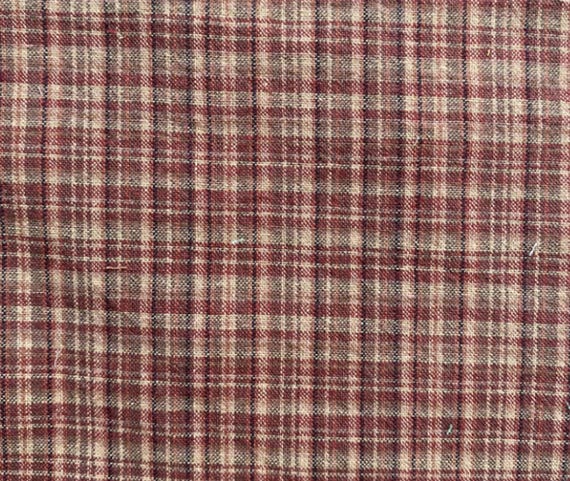 Yarn Dyed Plaid cotton fabric by the yard