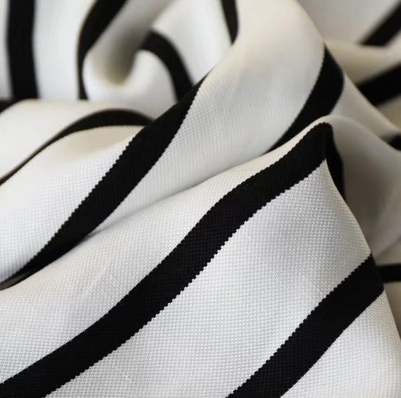 Striped Tencel Linen fabric by the yard