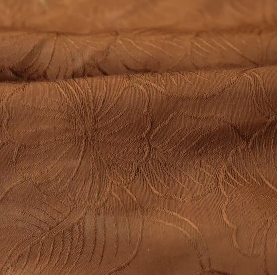 Jacquard linen fabric by the yard