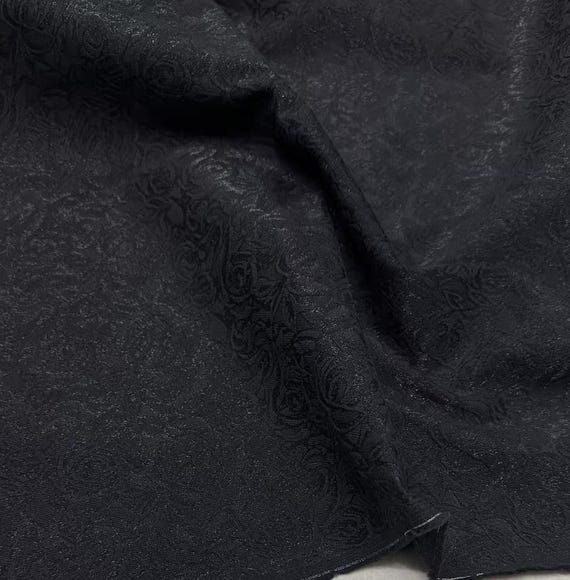 Jacquard floral fabric by the yard