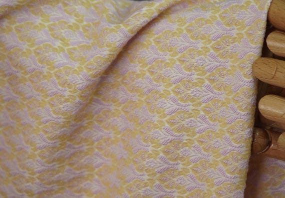 Jacquard brocade fabric by the yard