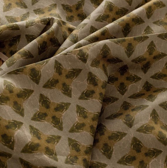 Print linen fabric by the yard