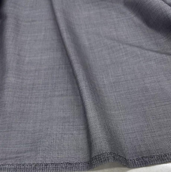Silk wool worsted fabric by the yard