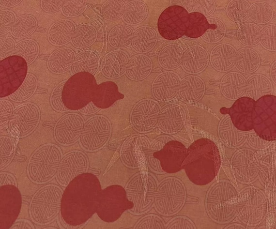 Gambiered silk fabric by the yard