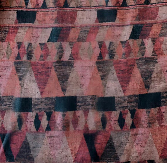 Print linen fabric by the yard