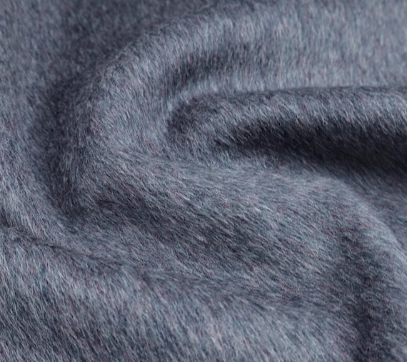 Double faced double sided Alpaca cashllama wool fabric by the yard