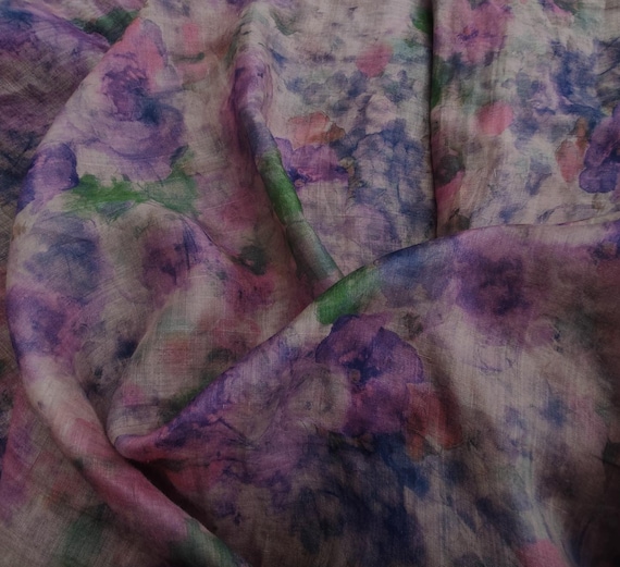 Print ramie fabric by the yard