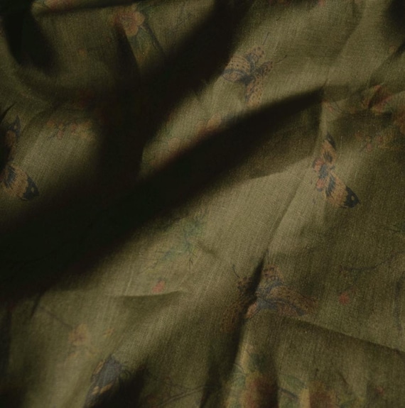 Print linen fabric by the yard