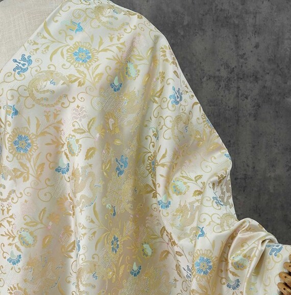 Jacquard Brocade fabric by the yard