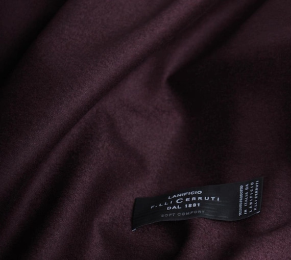Italian Cashmere Wool Suiting Fabric by the Yard