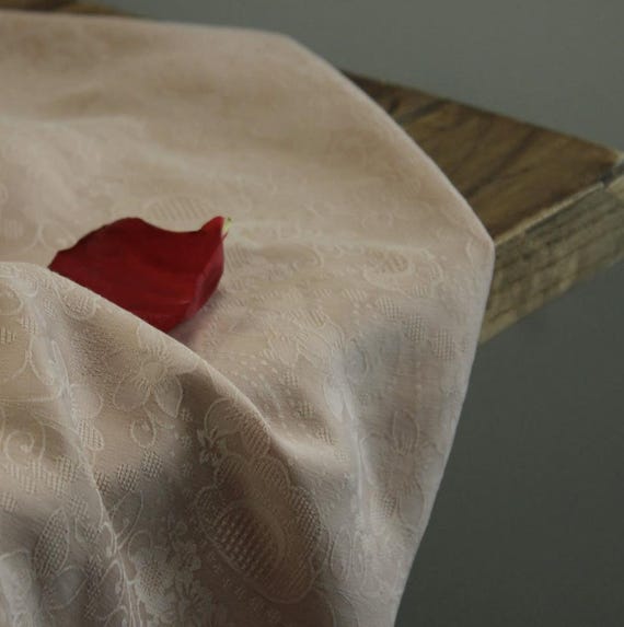 Jacquard cupra cupro fabric by the yard