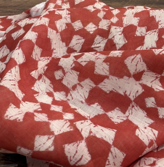 Print ramie fabric by the yard