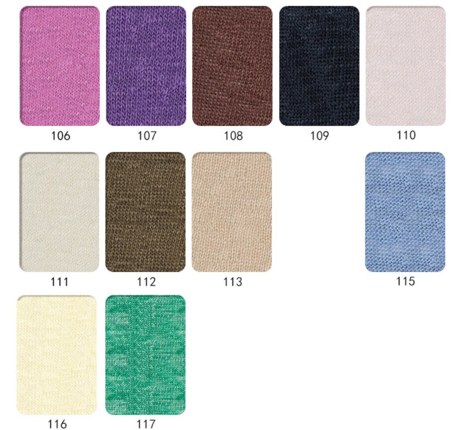 Multi color options knit linen jersey fabric by the yard Etsy