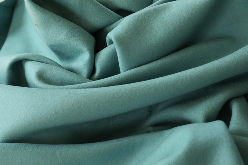 Double sided Wool fabric by the yard Etsy