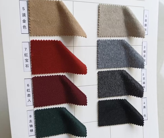 Cashmere Wool fabric by the yard