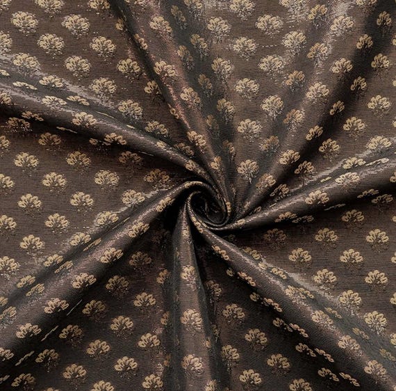 Jacquard brocade fabric by the yard