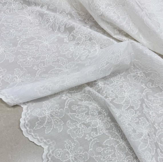 Embroidery lace fabric By the yard