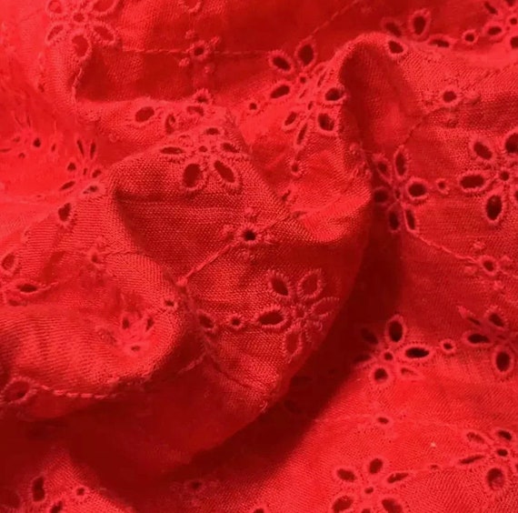 Embroidery linen fabric by the yard