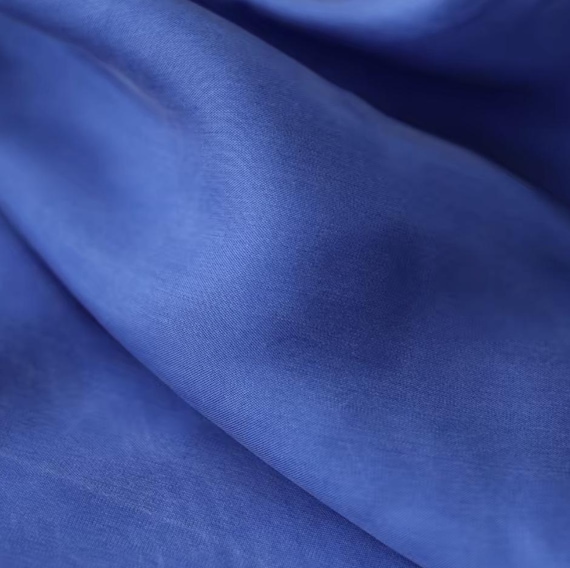Sand washed cupra fabric by the yard