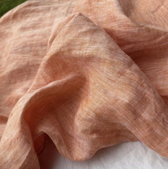 Yarn dyed linen fabric by the yard