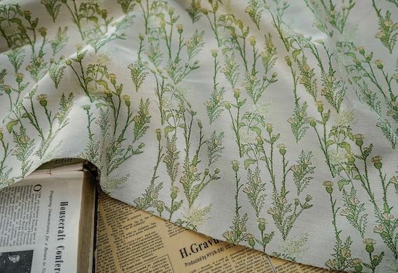 Jacquard brocade fabric by the yard