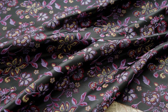 Jacquard brocade fabric by the yard