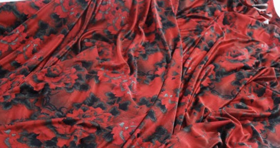 Knit silk jersey fabric by the yard