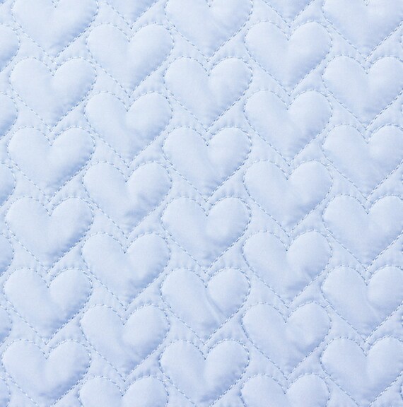 Embroidered Textured quilted padded fabric by the yard