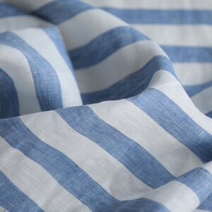 Japanese fabric Striped Linen fabric by the yard