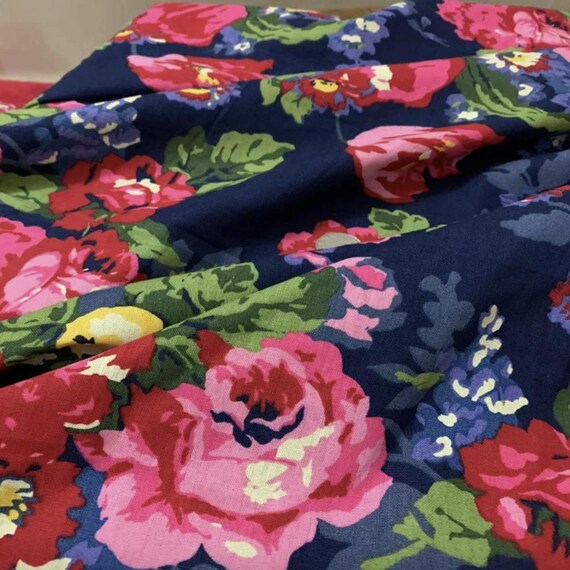 Print Linen fabric by the yard