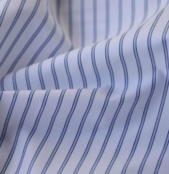 Striped Silk cotton fabric by the yard