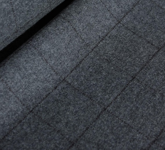 British Plaid Wool fabric by the yard for Suiting