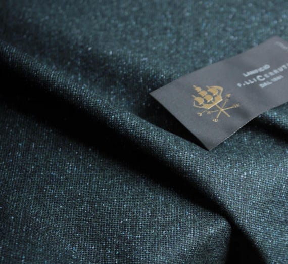 Italian Fabric Specks Wool fabric by the yard