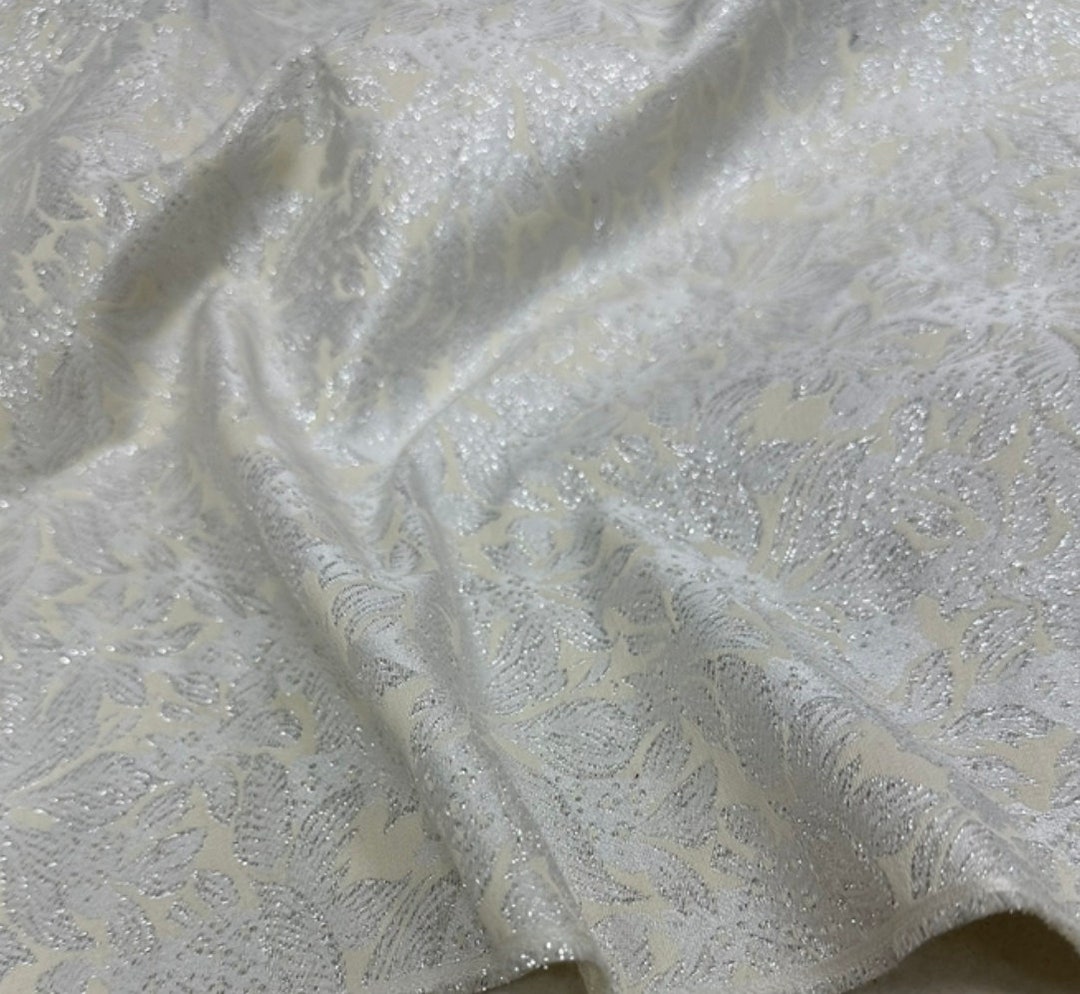 Marigold Metallic Broacade Fabric