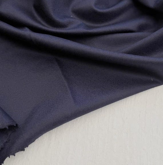 Silk wool fabric by the yard