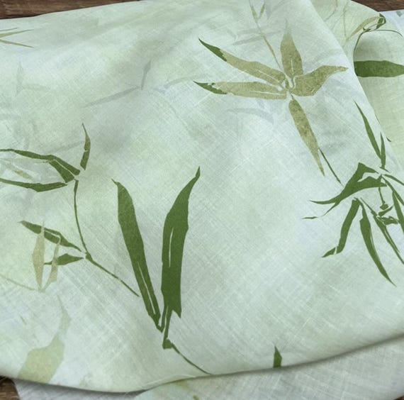 Print ramie fabric by the yard for blouses, dresses,  skirts, clothes fabric